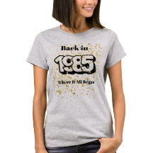 1985 ゴールド スプラッシュ Tシャツ