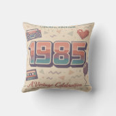 1985 ビンテージ 誕生日 スロー ピロー | 限定 (裏面)