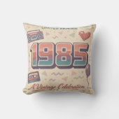 1985 ビンテージ 誕生日 スロー ピロー | 限定 (正面)