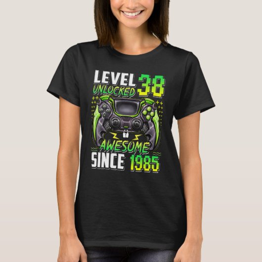 1985 38誕生日以素晴らし降のレベル38のロック解除 Tシャツ (正面)