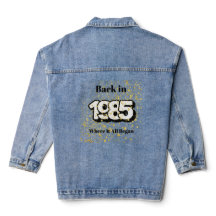 1985 Gold Splash Birthday Denim Jacket
