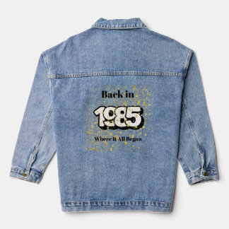 1985 Gold Splash Birthday Denim Jacket デニムジャケット