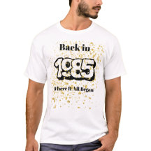 1985 Gold Splash Birthday T-Shirt