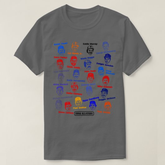 1986ベースボールオールスターズ Tシャツ (デザイン正面)
