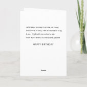 1986年あなたが生まれ誕生日カード サンキューカード (裏面)