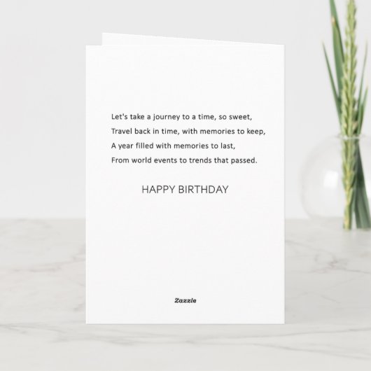 1986年あなたが生まれ誕生日カード サンキューカード (裏面)