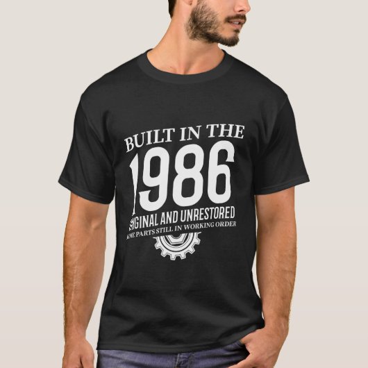1986年に建設 Tシャツ (正面)