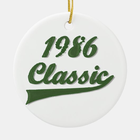 1986年のクラシック セラミックオーナメント (正面)