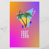 1986年の熱帯パラダイス 便箋 (裏面)