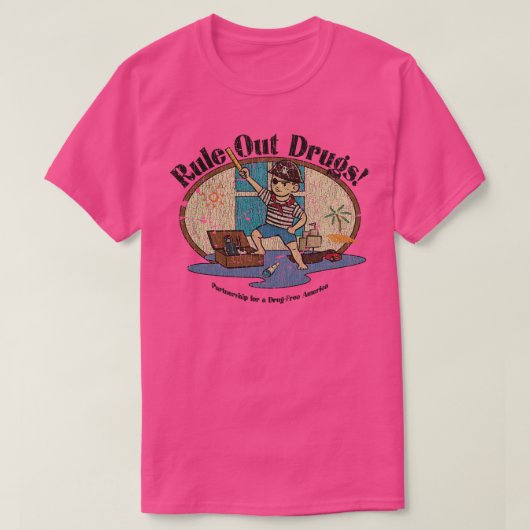 1986年の麻薬を除外する Tシャツ (デザイン正面)
