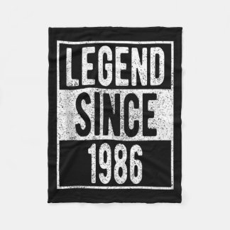 1986年以来の伝説 Tシャツ 36歳のプレゼント 36歳の誕生日 フリースブランケット