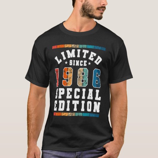 1986年以来の限定版生まれヴィンテージ Tシャツ (正面)