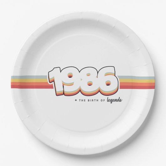 1986年伝説の誕生 ペーパープレート (正面)