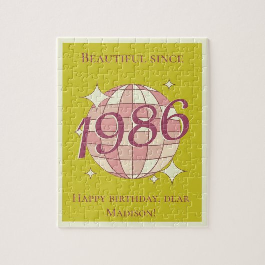 1986年生まれの40歳の誕生日 ジグソーパズル (縦)