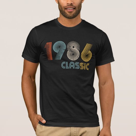 1986年製クラシックTシャツ 40歳の誕生日ギフト Tシャツ (正面)