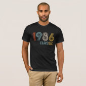 1986年製クラシックTシャツ 40歳の誕生日ギフト Tシャツ (正面フル)