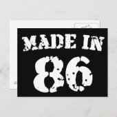 1986年製86年 ポストカード (正面/裏面)