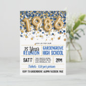 1986年高校懇親会 招待状 (スタンド正面)