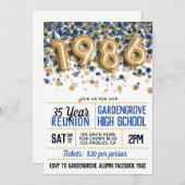 1986年高校懇親会 招待状 (正面/裏面)