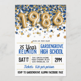 1986年高校懇親会 招待状