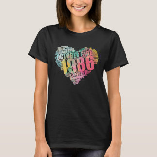 1986年10月の素晴らしい女の子レジェンダリー&ビッ素晴らしク Tシャツ