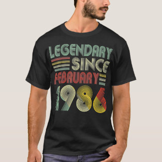 1986年2月から伝説的な36日の装飾 Tシャツ