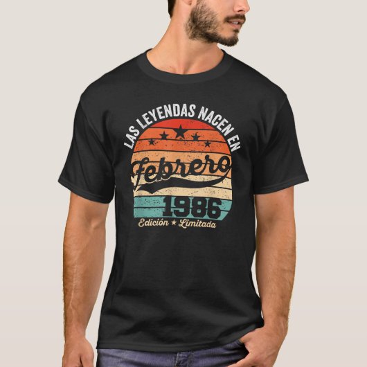 1986年2月、伝説は生まれる - 限定版 Tシャツ (正面)