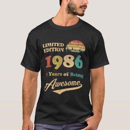 1986年3月37日製 Tシャツ (正面)