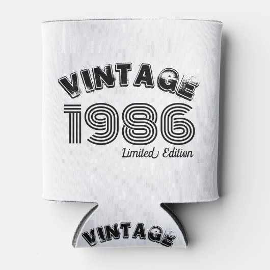 1986年 レトロな40歳の誕生日 缶クーラー (正面)