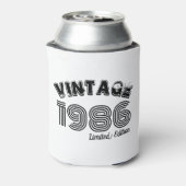 1986年 レトロな40歳の誕生日 缶クーラー (缶裏面)