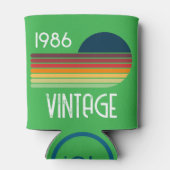 1986年 レトロ ストライプ サン 40歳の誕生日 缶クーラー (裏面)