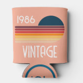 1986年 レトロ ストライプ 太陽 40歳の誕生日 缶クーラー (裏面)