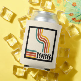 1986年 40歳の誕生日 レトロ ストライプ ヴィンテージ 缶クーラー