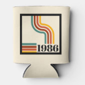 1986年 40歳の誕生日 レトロ ストライプ ヴィンテージ 缶クーラー (正面)