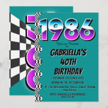 1986年 40歳の誕生日 レトロ ヴィンテージ パーティー