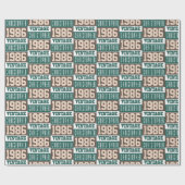 1986生まれ年にクリスチャンの名前で ラッピングペーパー (フラット)