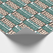 1986生まれ年にクリスチャンの名前で ラッピングペーパー (角)