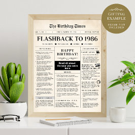 1986生まれ年のおもしろい新聞