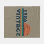 1986生まれ年のヴィンテージ誕生日ギフト フリースブランケット (正面(横))