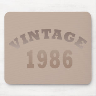 1986生まれ年のヴィンテージ誕生日ギフト マウスパッド