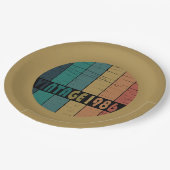 1986生まれ年のヴィンテージ誕生日 ペーパープレート (アングル)