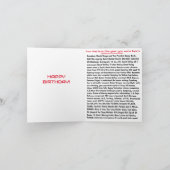 1986生まれ年の誕生日おもしろい事実 カード (内部)