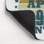 1986生まれ年4月のヴィンテージ誕生日 マウスパッド (コーナー)