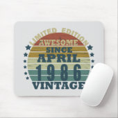 1986生まれ年4月のヴィンテージ誕生日 マウスパッド (マウス)