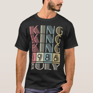 1986生まれ年7月の国王 Tシャツ
