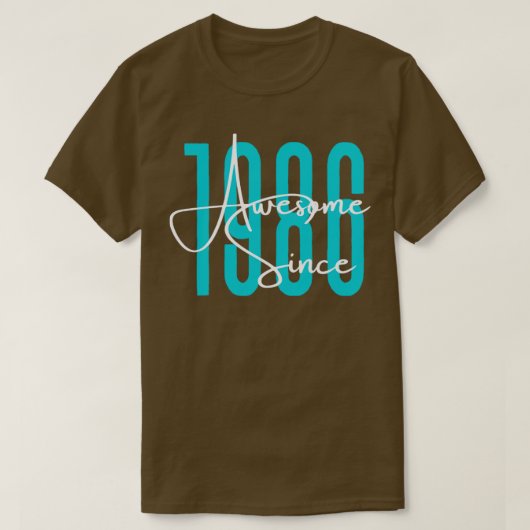 1986生まれ年 Tシャツ (デザイン正面)