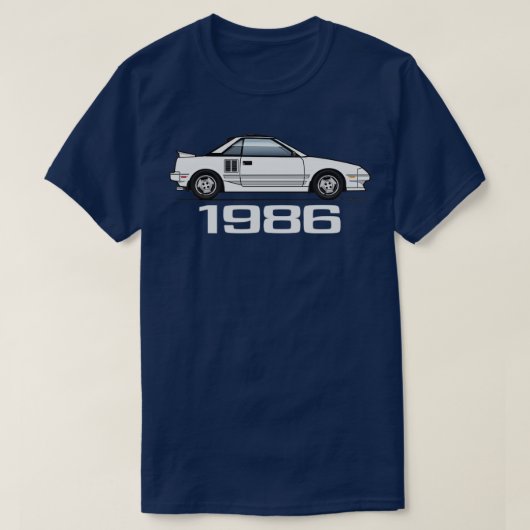 1986白色 Tシャツ (デザイン正面)