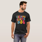 1986素晴らし年36歳レトロヴィンテージ36歳から Tシャツ (正面フル)