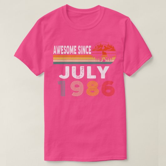1986素晴らし年7月以降 Tシャツ (デザイン正面)