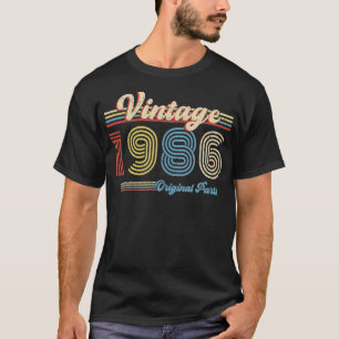 1986誕生日ギフトレトロ誕生日ヴィンテージ1986 Ori Tシャツ